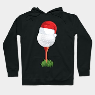 Santa Golf Ball Christmas Funny Golfing Lovers Golfing Life Hoodie